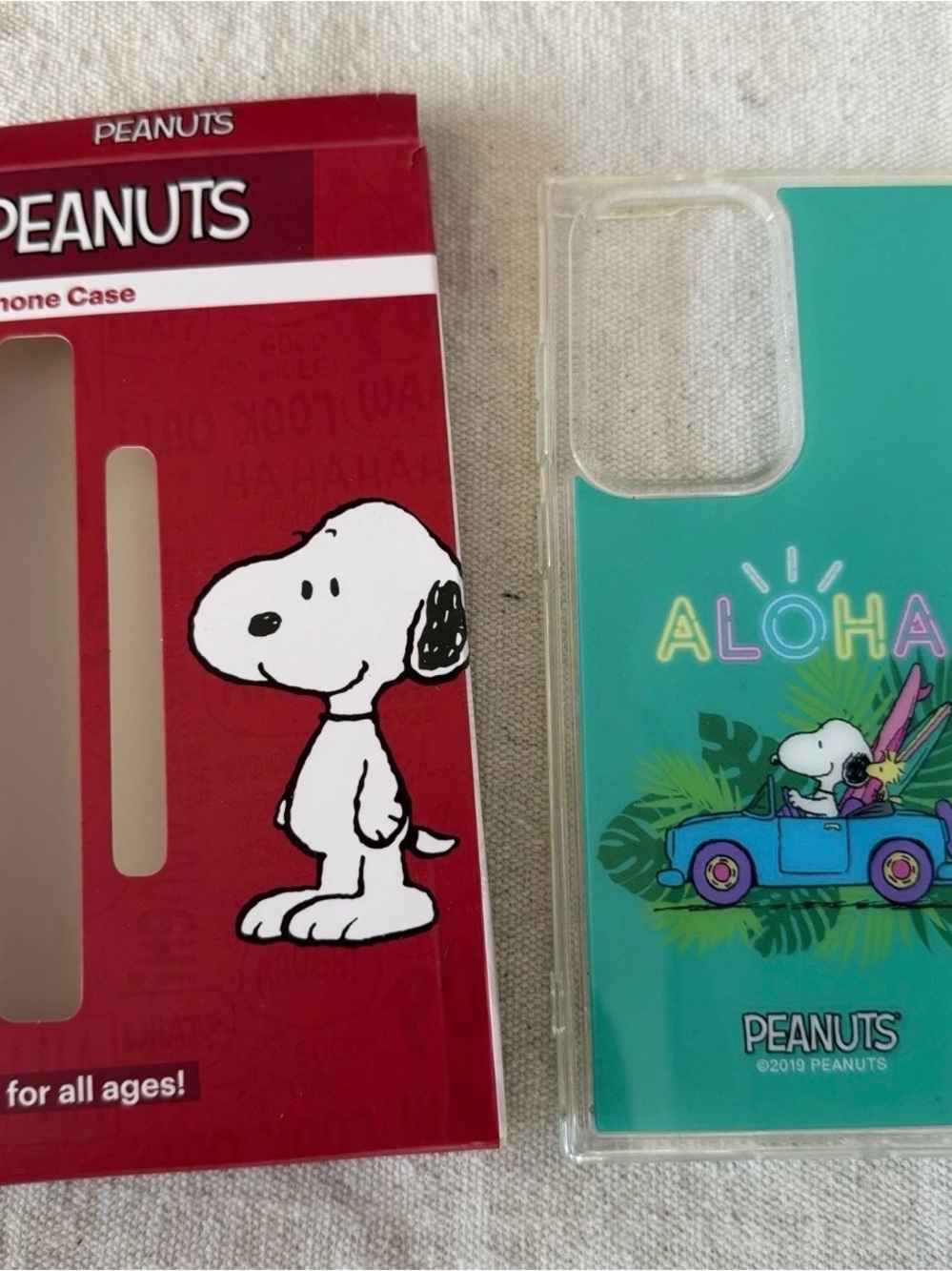 Peanuts Snoopy Woodstock Aloha Teal Hard Back Case Samsung Galaxy S22 Ultra